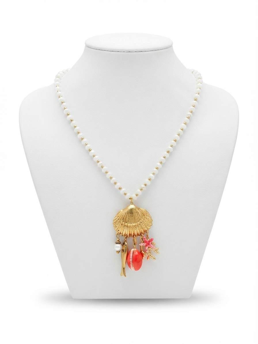 Collar Océano Dorado