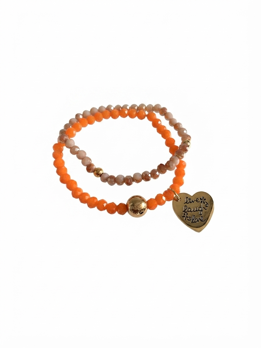 Set de Pulseras 'Live, Laugh, Love'