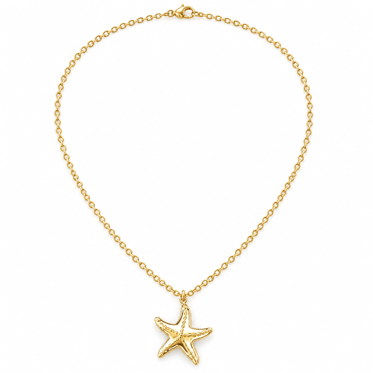 Collar Estrella de Mar Dorada